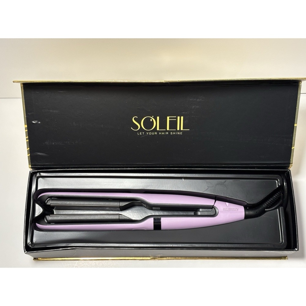 Soleil Dynamic Styler Lavender Flat Iron Ceramic Plates L10HSD-B52